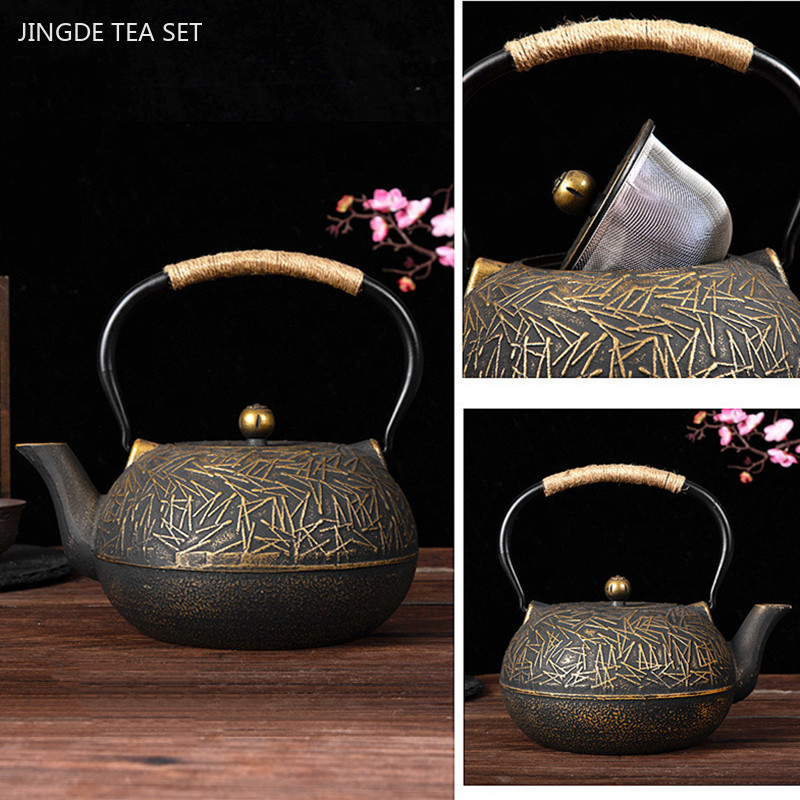 Cast Iron Corn - 900ml kunden spezifische gusse iserne Teekanne