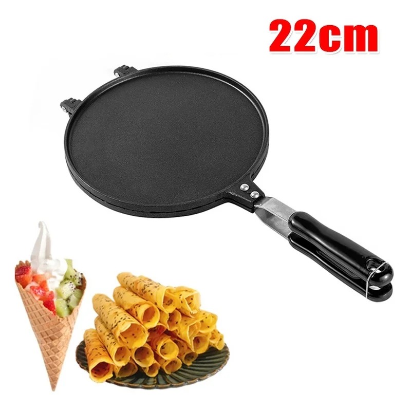 Egg Waffle Pan - 22 cm Antihaft-Eierbrötchen Waffeleisen Backform Eistüte
