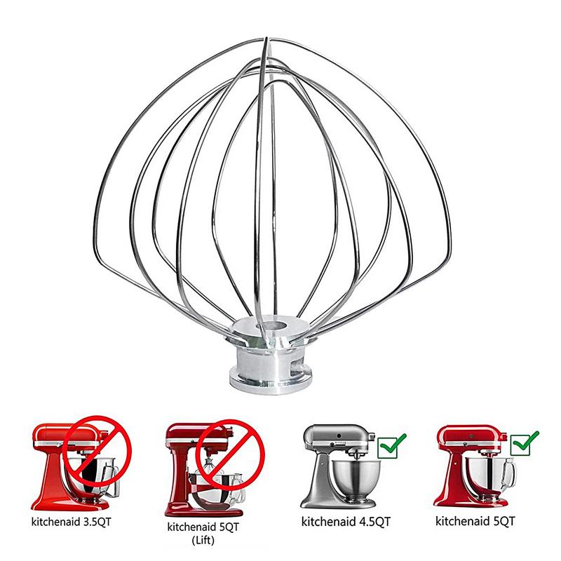 Kitchenaid Mixer Hand Mixer - Edelstahl Ballon Draht Peitsche Mixer Aufsatz