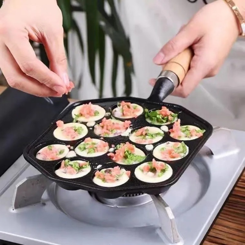 Backen Takoyaki Pfanne 14 Löch – Cast Iron Corn Bewertung und Preis