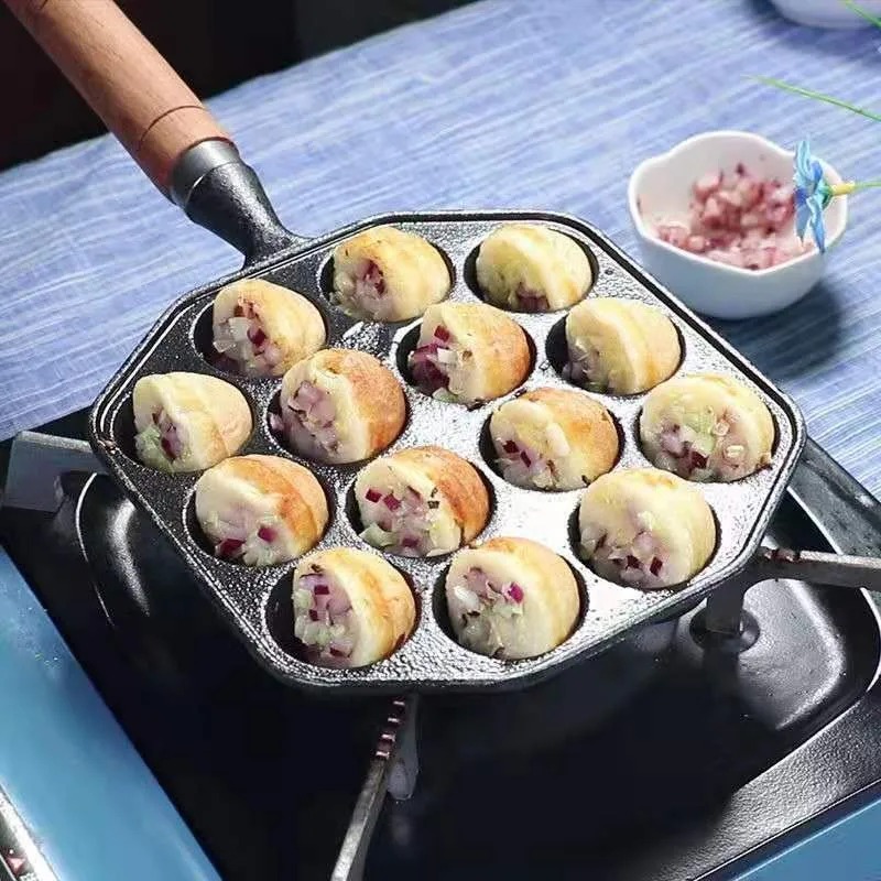 Backen Takoyaki Pfanne 14 Löch – Cast Iron Corn Bewertung und Preis