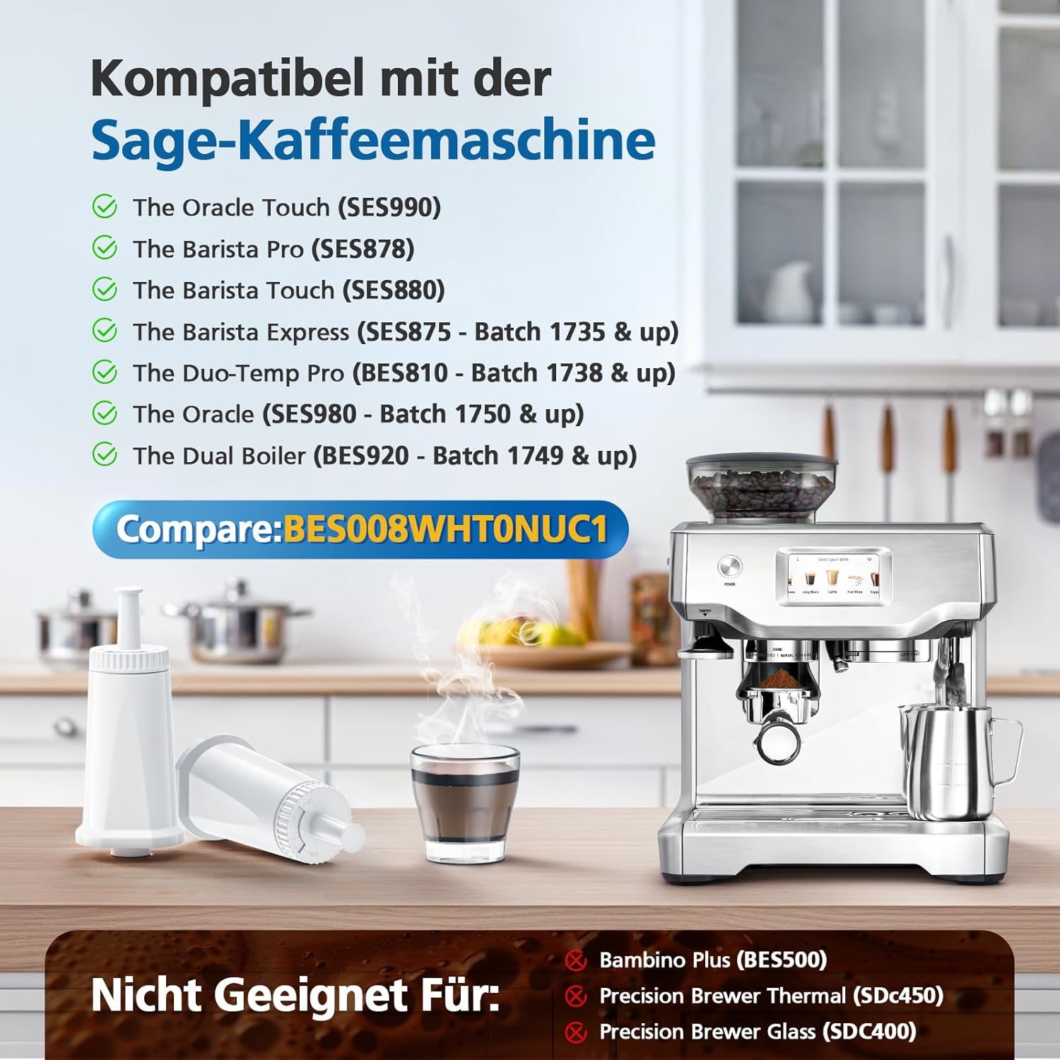 Ersatz-Wasserfilter für Brevil – Breville Espresso Barista Touch Bewertung und Preis