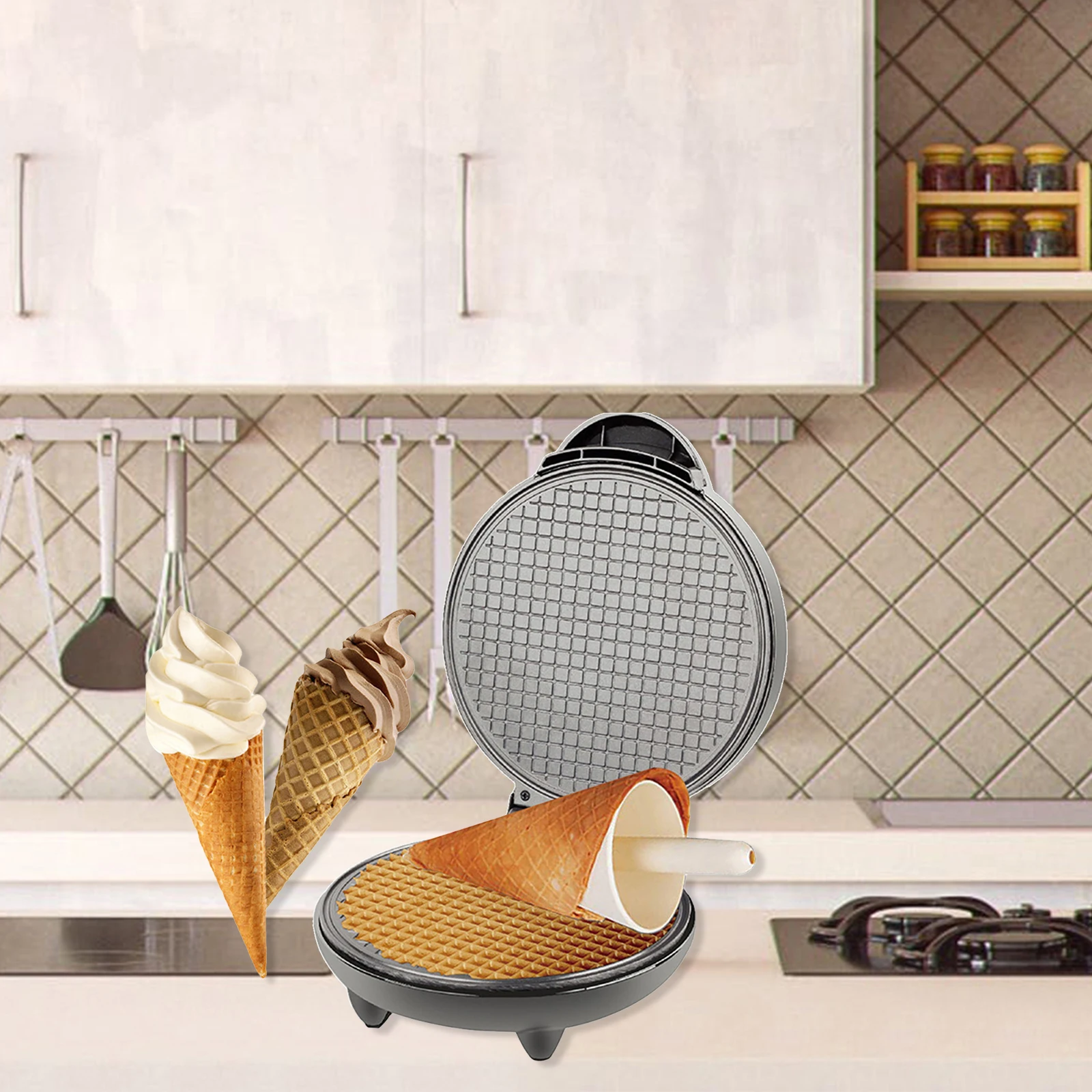 1200 W Waffeleisen Nonstick Ba – Egg Waffle Pan Bewertung und Preis