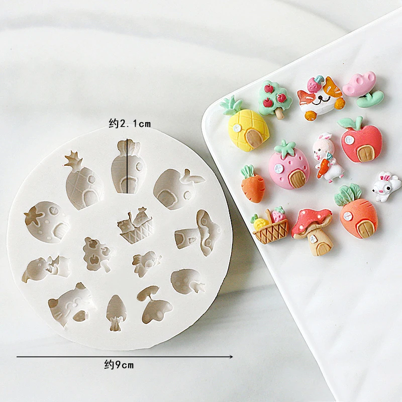 Niedlicher Hase Bär Karotte Ha – Bunny Cake Mold Bewertung und Preis