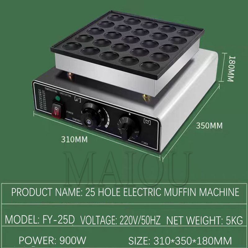 25-Loch Elektrische Pfannkuche – Mini Pancake Griddle Bewertung und Preis