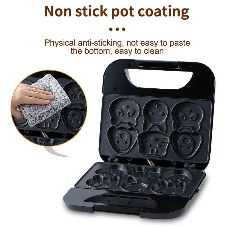 Haushalts-Cartoon-Keksmaschine – Mini Pancake Griddle Bewertung und Preis