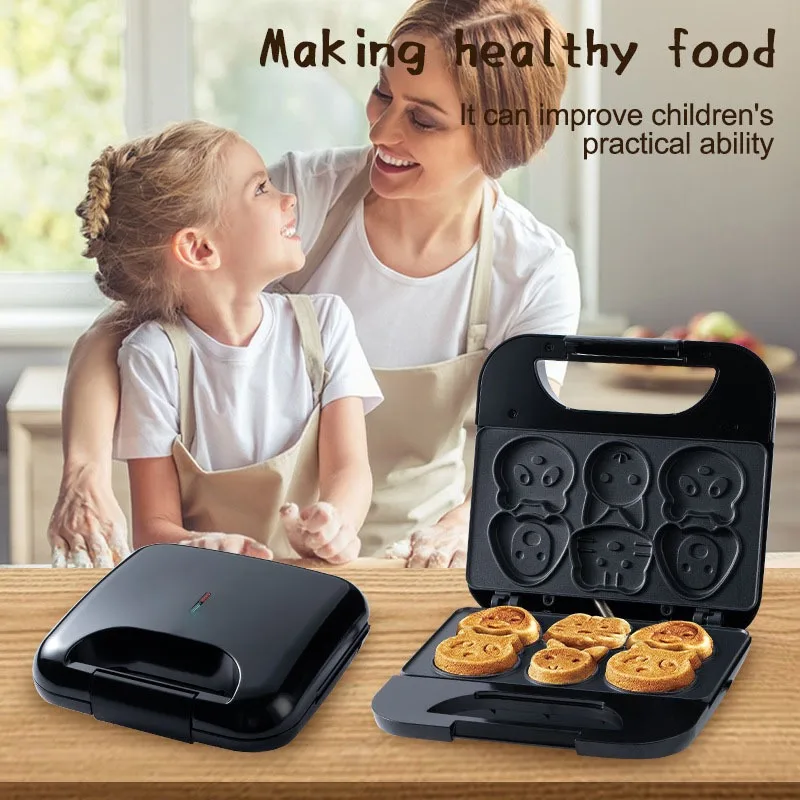 Haushalts-Cartoon-Keksmaschine – Mini Pancake Griddle Bewertung und Preis